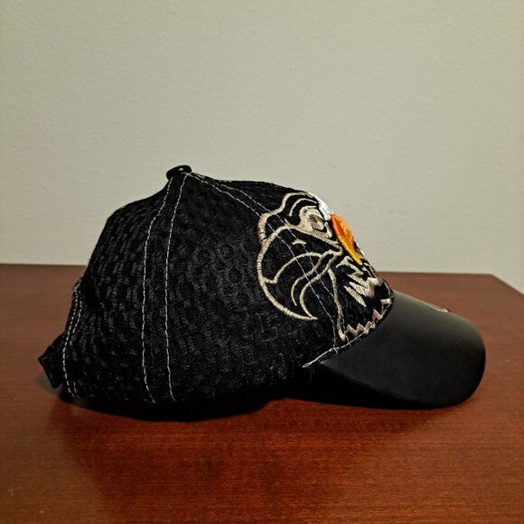 Eagles Baseball Cap With Embroidered Eagles Black Mesh Cap One Size Hat - Picture 4 of 7